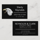 Bald Eagleのカスタマイズエレガント可能 名刺 (正面/裏面)