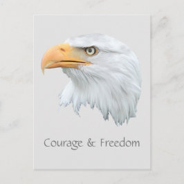 Bald Eagleの勇気と自由のカスタマイズ ポストカード