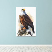 Bald Eagleの絵画キャンバス印刷 キャンバスプリント (インサイチュ (ウッドフロア))
