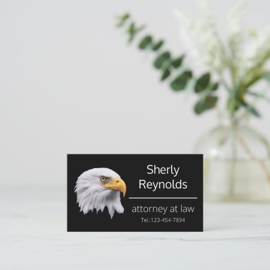 Bald Eagleの美しいカスタマイズ 名刺 (スタンド正面)