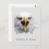 Bald Eagleの貴族と名誉のカスタマイズ ポストカード (正面/裏面)