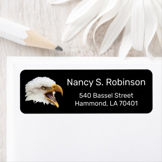 Bald Eagleはカスタマイズ可能 ラベル (インサイチュ)