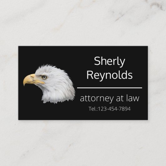 Bald Eagleはカスタマイズ可能 名刺 (正面)