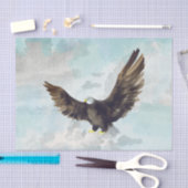 Bald Eagleアートワークのデコページ 薄葉紙 (クラフト)