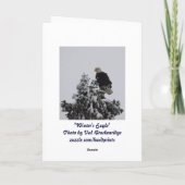 Bald Eagleグリーティングカード シーズンカード (裏面)