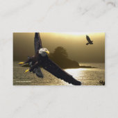 Bald Eagleビジネスやる気を起こさせるカード 名刺 (裏面)