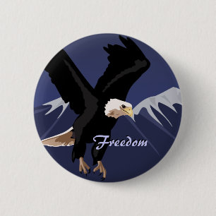 Bald Eagleボタン 缶バッジ