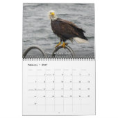 Bald Eagle おもしろい Fowls鳥写真2025 カレンダー (2月 2027)