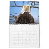 Bald Eagle おもしろい Fowls鳥写真2025 カレンダー (1月 2026)