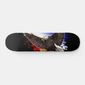 Bald Eagle – 赤、白、青 スケートボード (横)