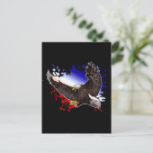 Bald Eagle – 赤、白、青 ポストカード (スタンド正面)