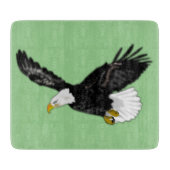 Bald Eagle -飛んでいるお好きな色を選ぶ カッティングボード (正面)