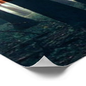 Bald Eagle American Flag Country Roadポスター ポスター (角)