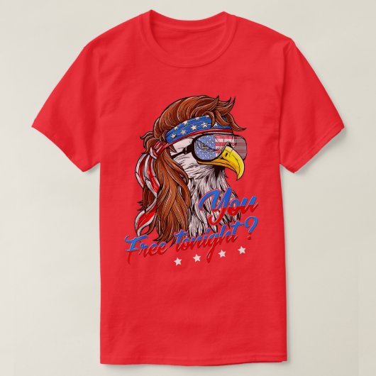 Bald Eagle American Flag You Free Tonight Happy 4t Tシャツ (デザイン正面)