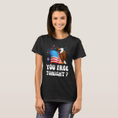 Bald Eagle American Flag You Free Tonight Happy 4t Tシャツ (正面フル)