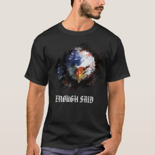 *~* Bald Eagle American USAフラグ赤白青 Tシャツ