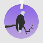Bald Eagle at Sunset -オリジナルワイルドライフアート オーナメント (裏面)