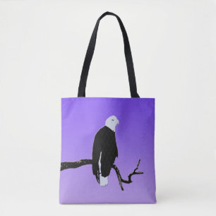 Bald Eagle at Sunset -オリジナルワイルドライフアート トートバッグ