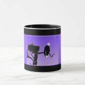 Bald Eagle at Sunset -オリジナルワイルドライフアート マグカップ (中央)