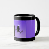 Bald Eagle at Sunset -オリジナルワイルドライフアート マグカップ (正面右)