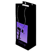 Bald Eagle at Sunset -オリジナルワイルドライフアート ワインギフトバッグ (裏面アングル)