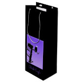 Bald Eagle at Sunset -オリジナルワイルドライフアート ワインギフトバッグ (正面アングル)