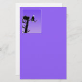 Bald Eagle at Sunset -オリジナルワイルドライフアート 便箋 (正面/裏面)