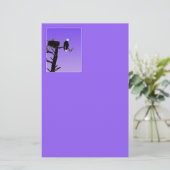 Bald Eagle at Sunset -オリジナルワイルドライフアート 便箋 (スタンド正面)