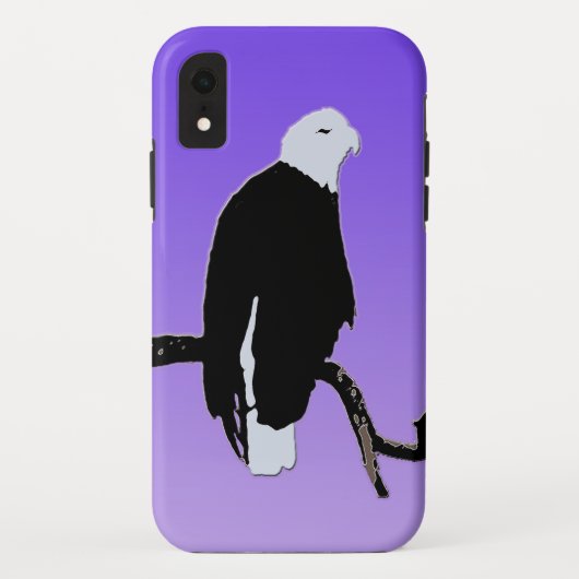 Bald Eagle at Sunset -オリジナルワイルドライフアート Case-Mate iPhoneケース (裏面)