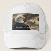 Bald Eagle  Baseball Cap  THE FREE AND THE BRAVE キャップ (正面)