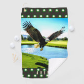 Bald Eagle - Big Bird   Golf Towel ゴルフタオル (インサイチュ)