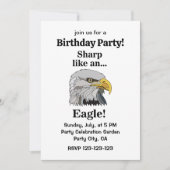 Bald Eagle Birthday Party 招待状 (正面)