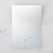 Bald Eagle Catching Salmon All Occasion Blank シーズンカード (内部)