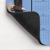 Bald Eagle: Customize full year 2026 calendar マウスパッド (コーナー)