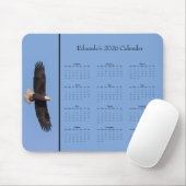 Bald Eagle: Customize full year 2026 calendar マウスパッド (マウス)