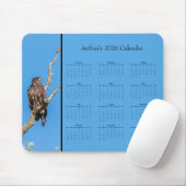 Bald Eagle: Customize full year 2026 calendar マウスパッド (マウス)