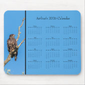 Bald Eagle: Customize full year 2026 calendar マウスパッド (正面)