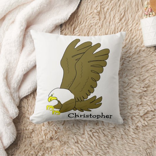 Bald Eagle Design Personalised クッション (ブランケット)