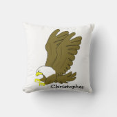 Bald Eagle Design Personalised クッション (正面)
