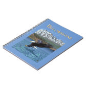 Bald Eagle Diving – 西イエローストーンMT ノートブック (左側)