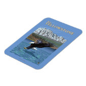 Bald Eagle Diving – 西イエローストーンMT マグネット (左側)
