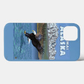 Bald Eagle Diving - Katmai,アラスカ Case-Mate iPhoneケース (裏面 (横))
