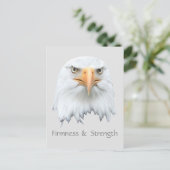 Bald Eagle Firmness & Strengthカスタマイズ可能 ポストカード (スタンド正面)