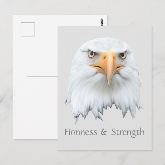 Bald Eagle Firmness & Strengthカスタマイズ可能 ポストカード (正面/裏面)