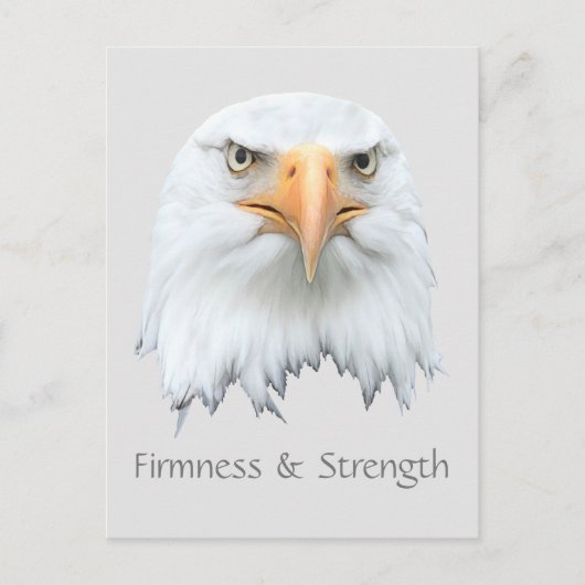 Bald Eagle Firmness & Strengthカスタマイズ可能 ポストカード (正面)