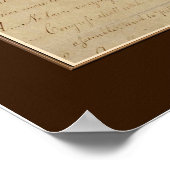 BALD EAGLE & FLAG Patriotic Poster with Quote ポスター (角)