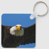 Bald Eagle Flyby Up Close キーホルダー (裏面)