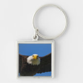 Bald Eagle Flyby Up Close キーホルダー (正面)