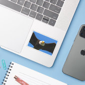 Bald Eagle Flyby Up Close シール (ノートパソコンとiPhone)