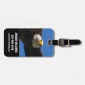 Bald Eagle Flyby Up Close ラゲッジタグ (正面横)